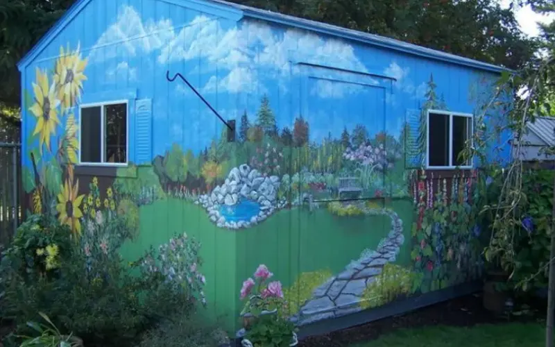 Shed Painting